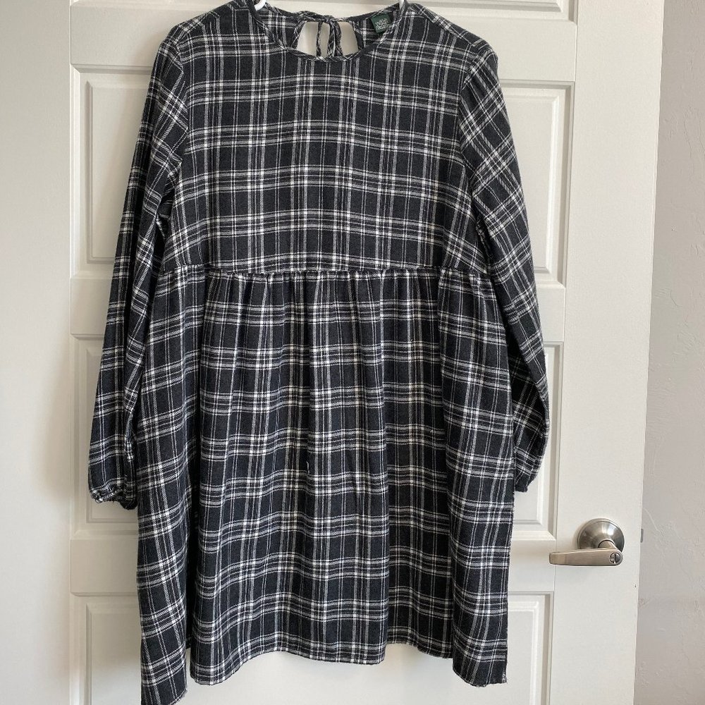 wild fable long-sleeve babydoll dress WITH POCKETS